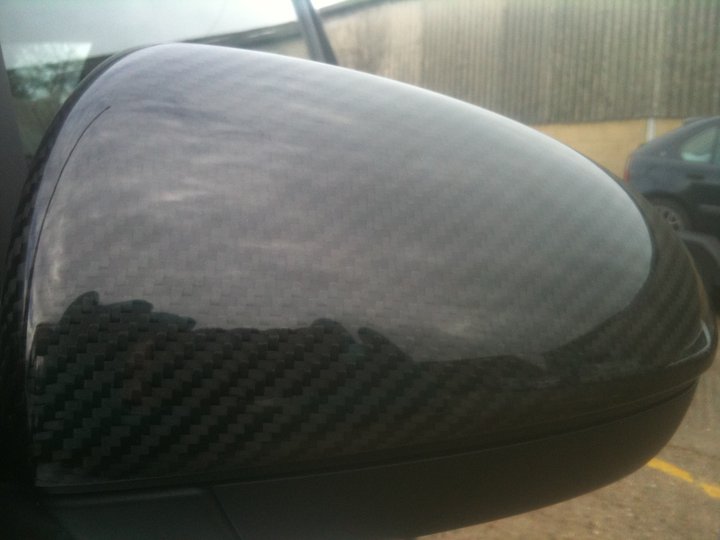 451 Carbon Mirror Covers BLACK